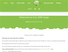 Tablet Screenshot of funwithsoap.co.za